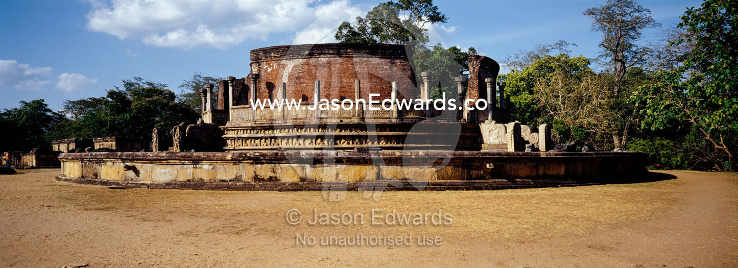 The Vatadage Temple held the Relic of the Tooth of the Buddha. Polonnaruwa Ancient City, Sri Lanka.