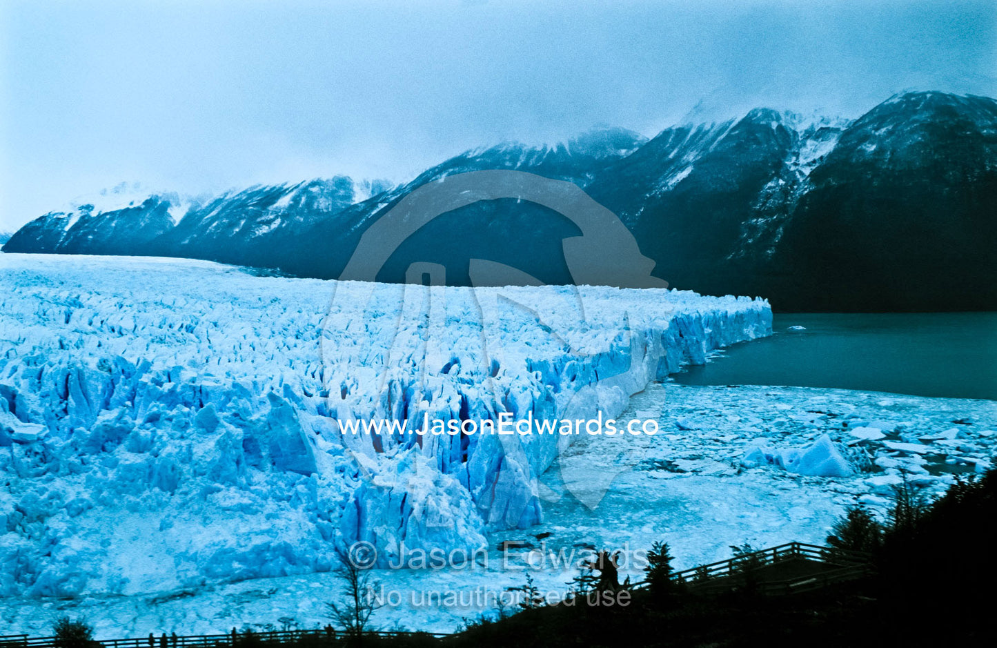 The massive tortured fracture zone of the Perito Moreno Glacier. Los Glaciares National Park, Parque Nacional Los Glaciers, Patagonia, Santa Cruz Province, Argentina.