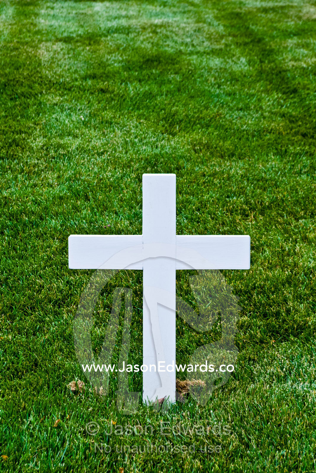The crucifix at the grave of Robert Francis Kennedy on Memorial Day. Arlington National Cemetery, Arlington, Virginia, United States of America.