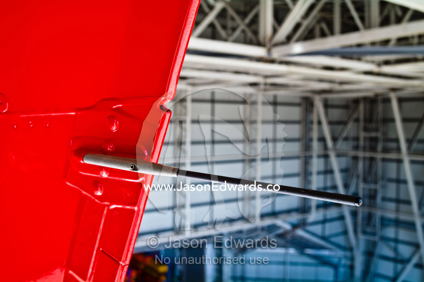 The static discharge wick on the vertical stabilizer of an A380. Kingsford Smith Airport, Mascot, Sydney, New South Wales, Australia.