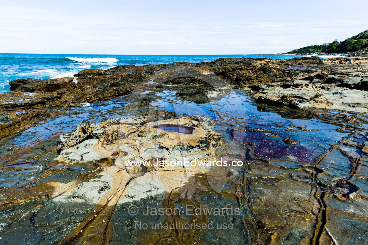 Low tide exposes ... Wye River, Great Ocean Road, Victoria, Australia.