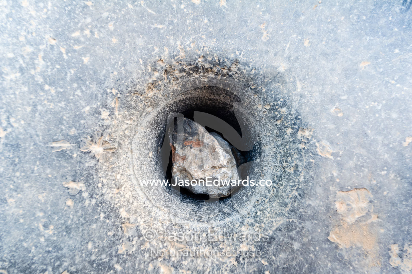 An Al Rahie a stone sieve used for ginding grain and wheat. Wadi Nakhar, Al Hamra, Ad Dakhiliyah Region, Sultanate of Oman.