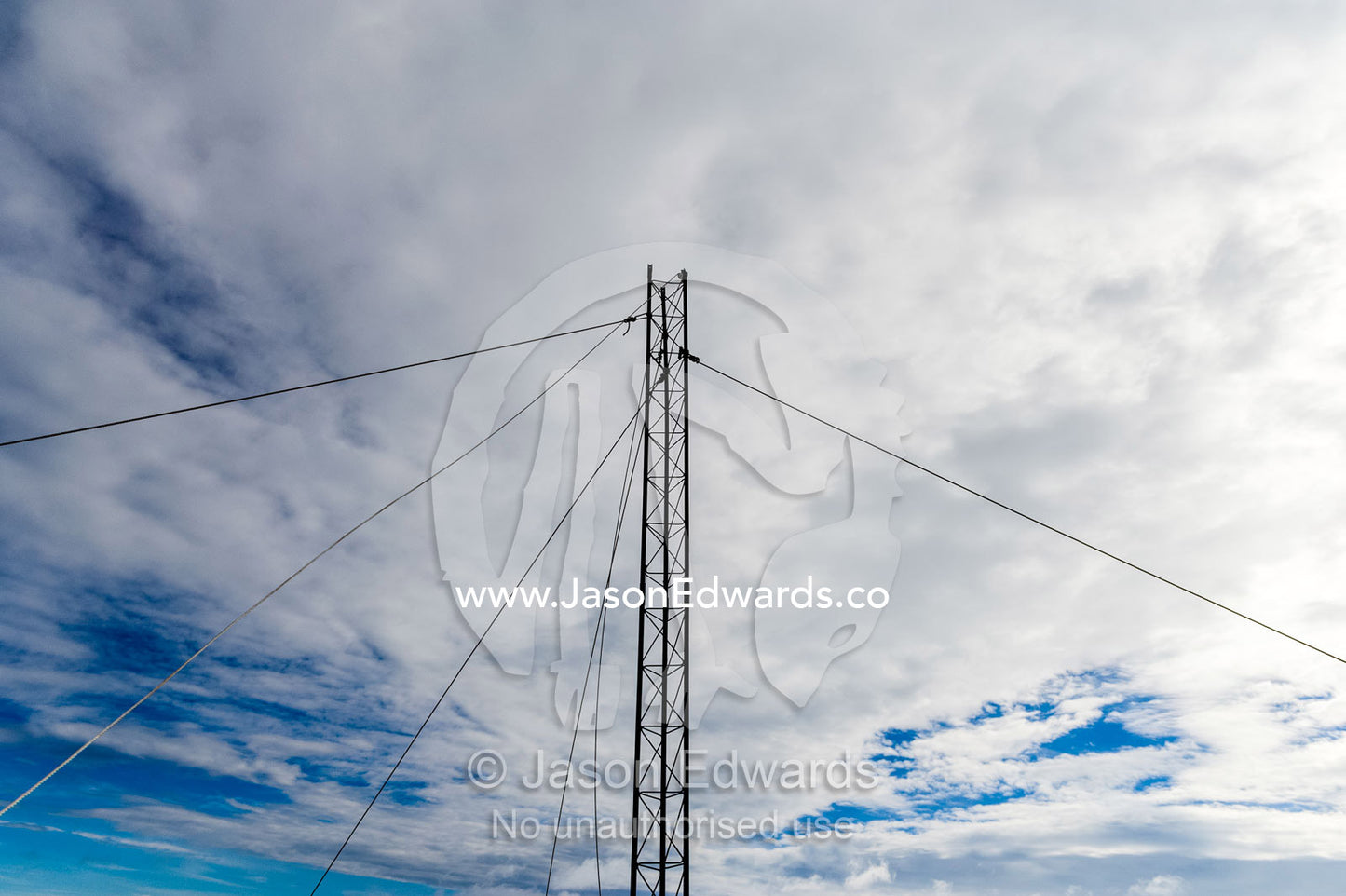 An antenna at the Antarctica New Zealand Science facility for upper atmospheric research. Arrival Heights, Ross Island, Antarctica.