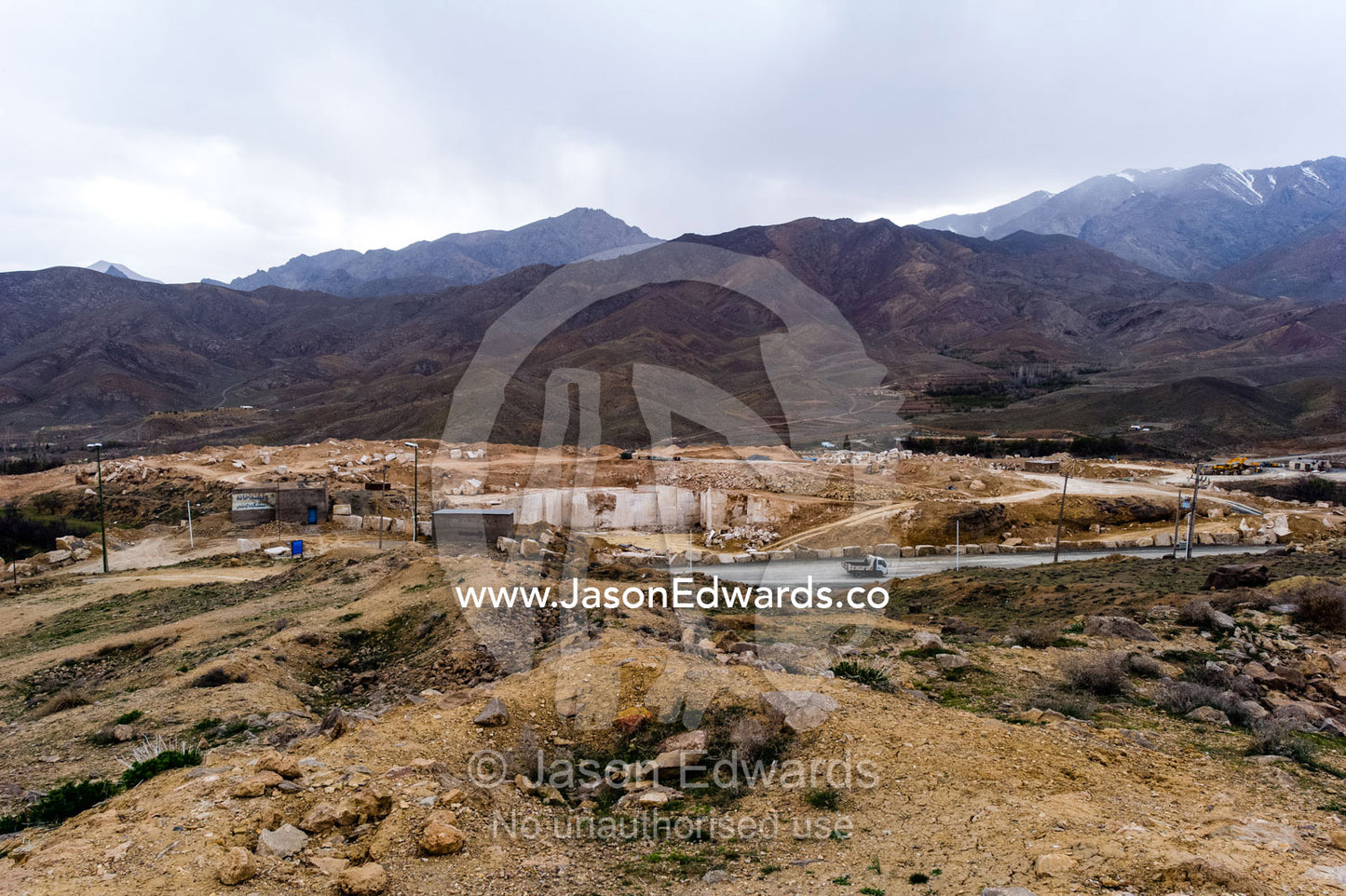 A small village in an arid mountain valley. Niasar, Neyasar District, Kashan County, Isfahan Province, Islamic Republic of Iran.