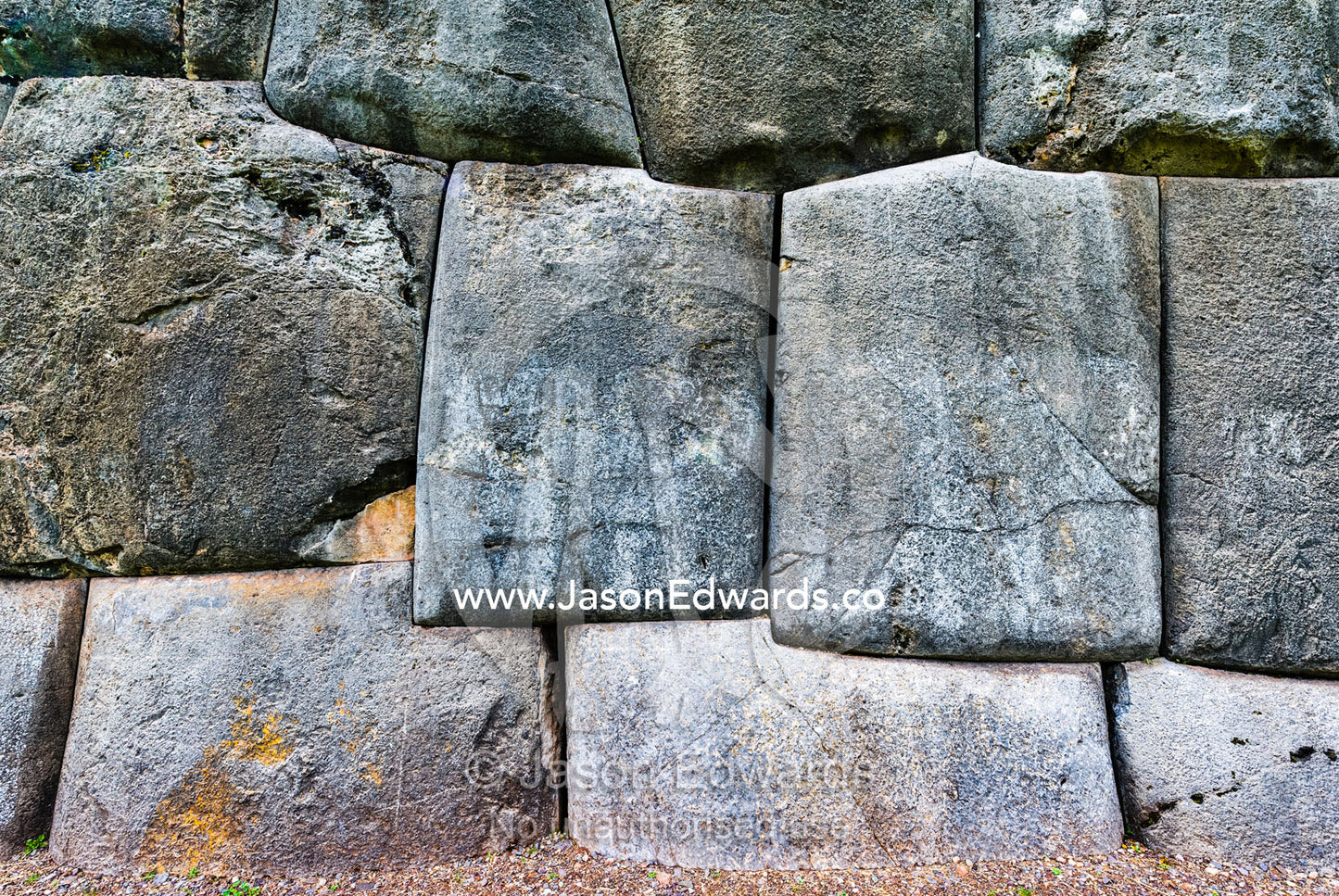 The Inca carved interlocking dry-stone walls from boulders. Cusco, Peru.