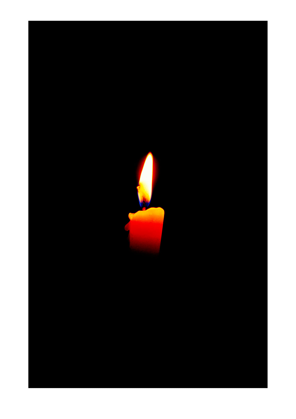 Candle light emerging from the darkness. Lake Chahafi, Kisoro District, South Western Uganda.