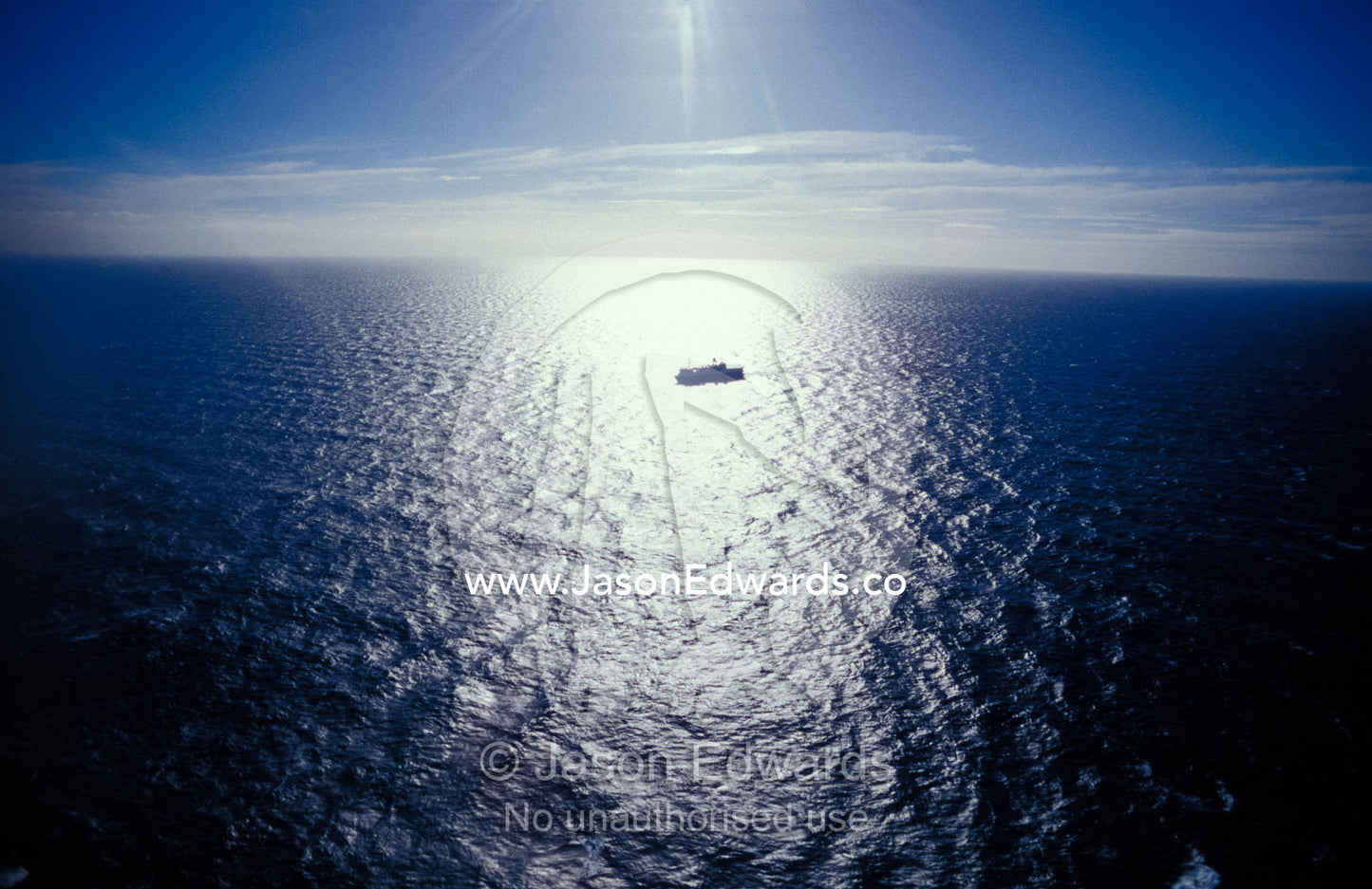 The seismic vessel Geco Beta searches the vast ocean for oil and gas. Bass Strait Victoria Australia
