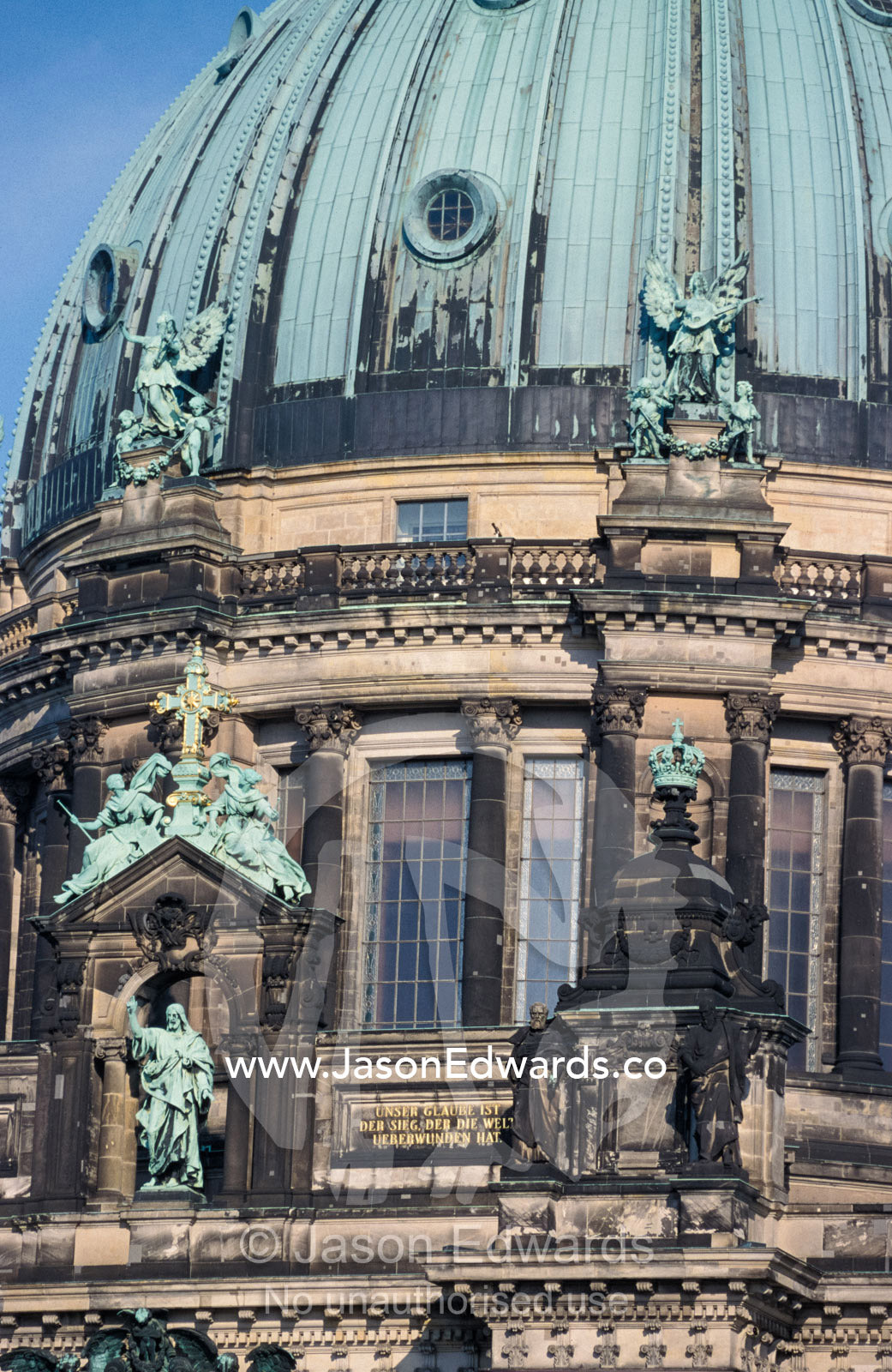 The magnificent facade of the Berliner Dom (Berlin Cathedral). Berlin, Brandenburg, Germany