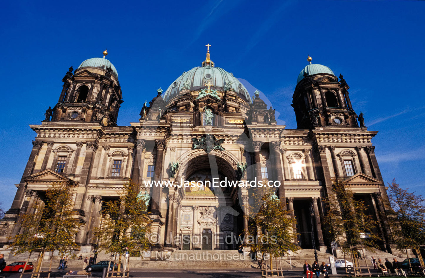 The historical architecture of the Berliner Dom, the Berlin Cathedral. Berlin, Brandenburg, Germany.
