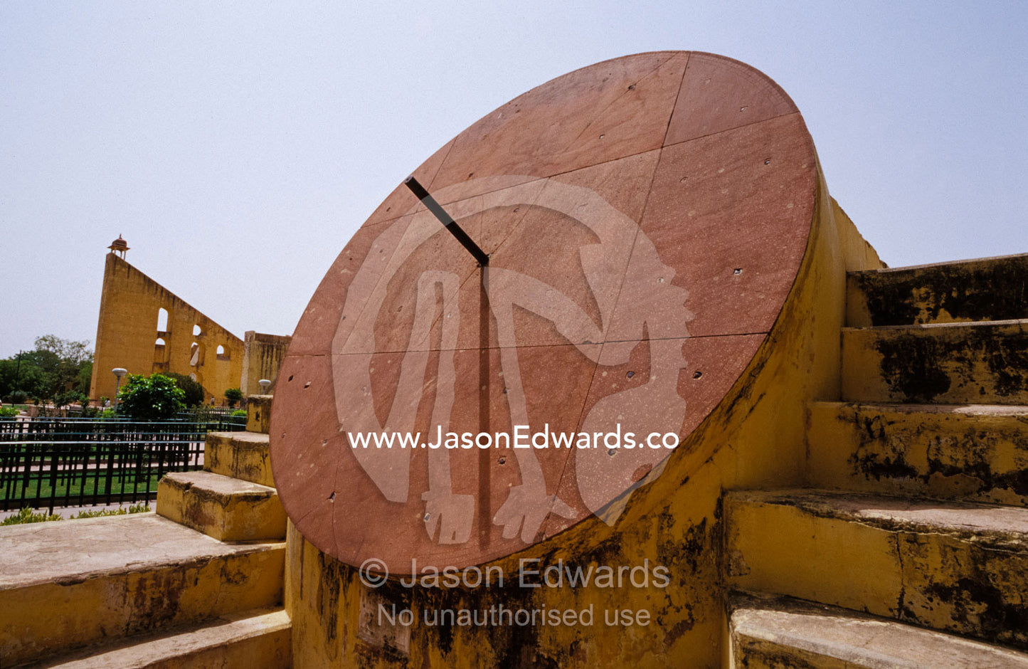 The Jantar Mantar historic celestial observatory built in 1728. Jaipur, India.