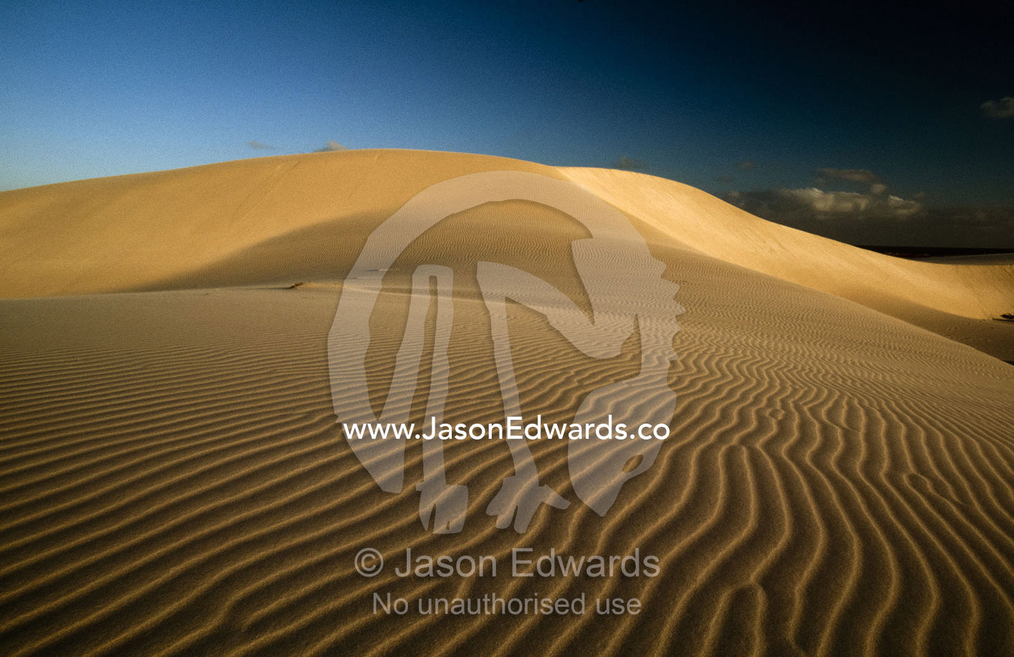 Wind blown sand patterns on a remote coastal dune. Eucla, Western Australia.