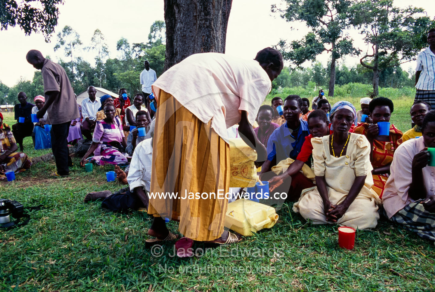 Members of a HIV AIDS post test club gather to support each other. Tororo District, Uganda.