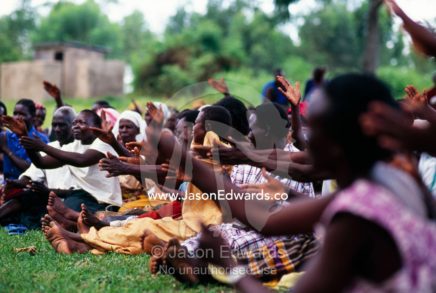 Members of a HIV AIDS Post Test Club gather to support each other. Tororo District, Uganda.