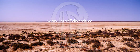 Vast salt lakes are common in the more arid regions of Australia. Western New South Wales, Australia.