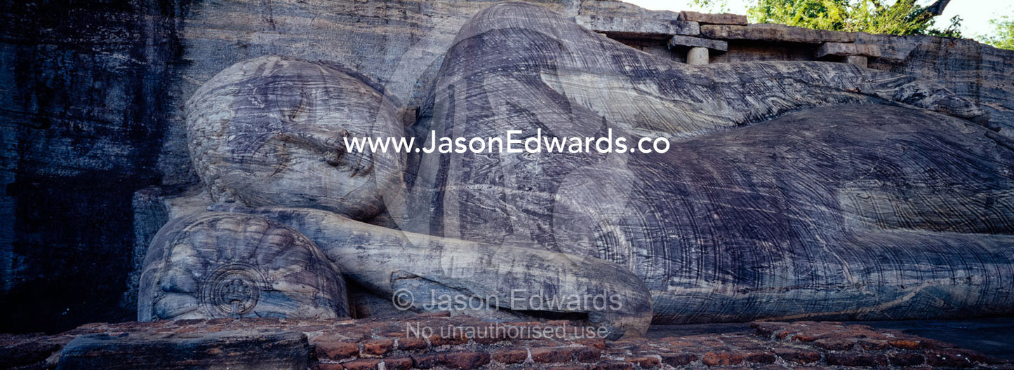 The Gal Vihara Buddha, Parakramabahu Northern Monastery, Polonnaruwa. Polonnaruwa Ancient City, Sri Lanka.