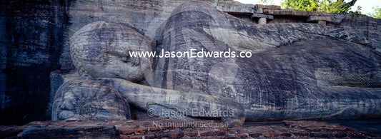 The Gal Vihara Buddha, Parakramabahu Northern Monastery, Polonnaruwa. Polonnaruwa Ancient City, Sri Lanka.