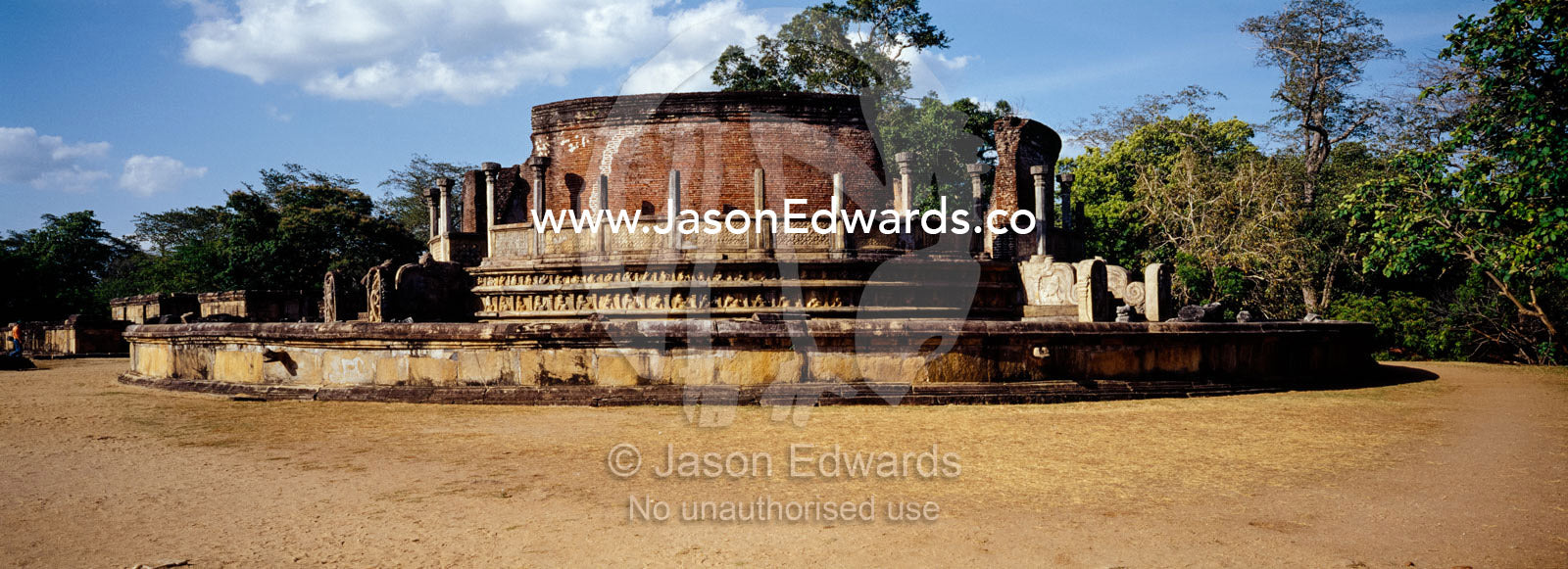 The Vatadage Temple held the Relic of the Tooth of the Buddha. Polonnaruwa Ancient City, Sri Lanka.