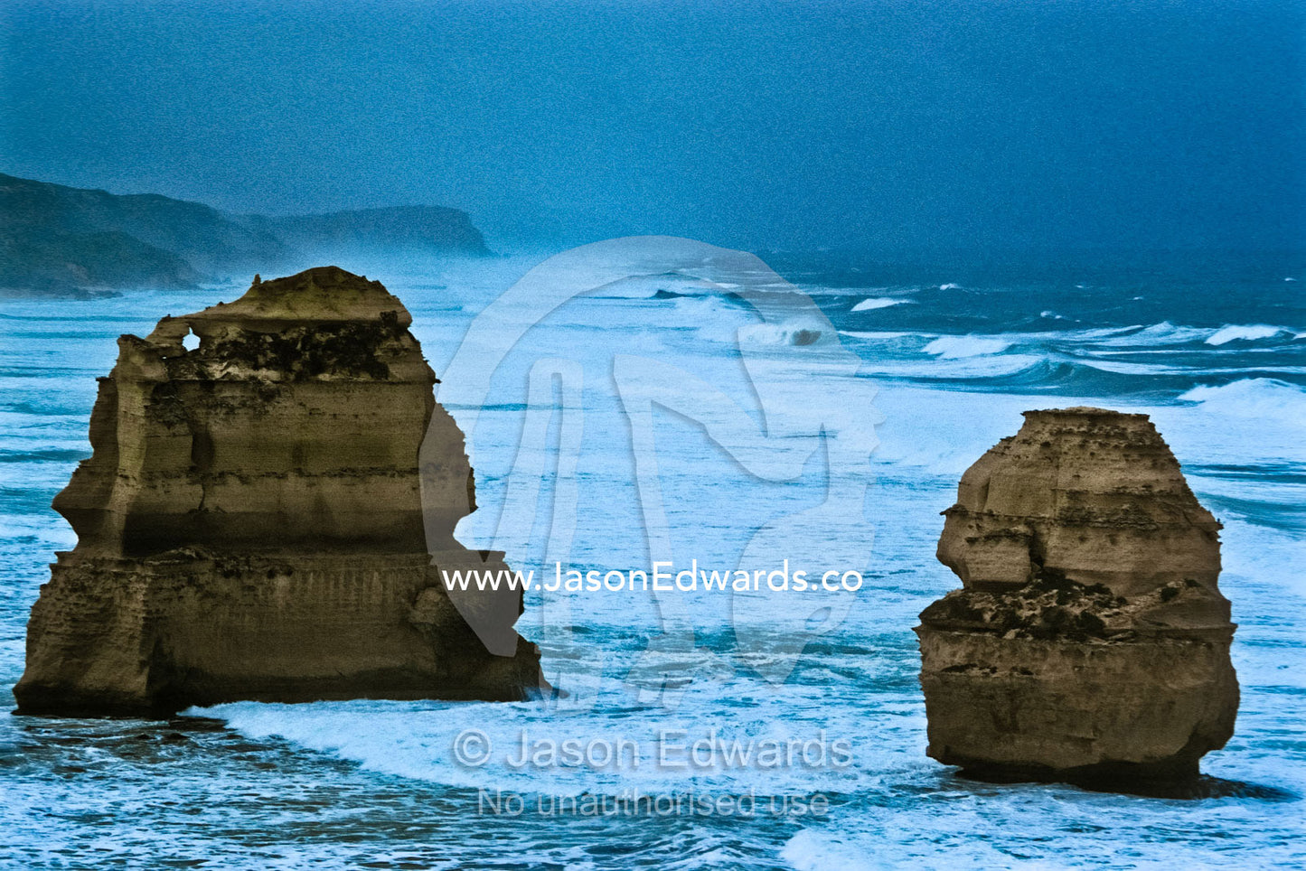 The eroding of soft limestone cliffs created the The Twelve Apostles. Port Campbell National Park, Victoria, Australia.
