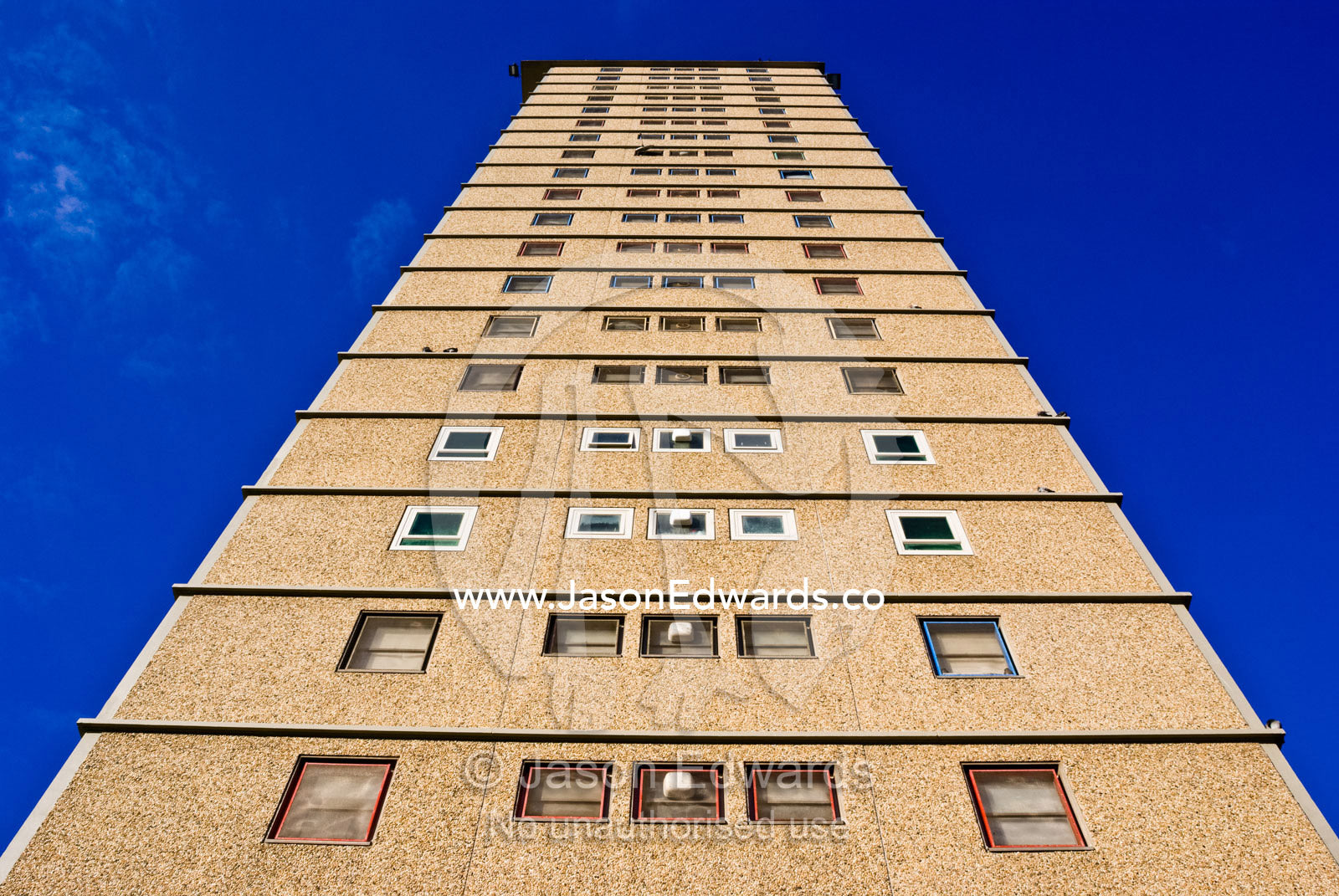 The unmistakable uniform architecture of 1960's low income housing. Carlton Housing Commission Flats, Carlton, Victoria, Australia.