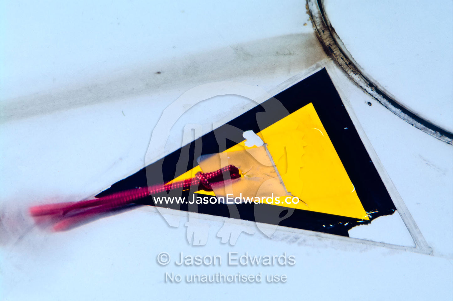 An inspection point for ice detection on an MD-80 passenger jet Buenos Aires, Argentina.