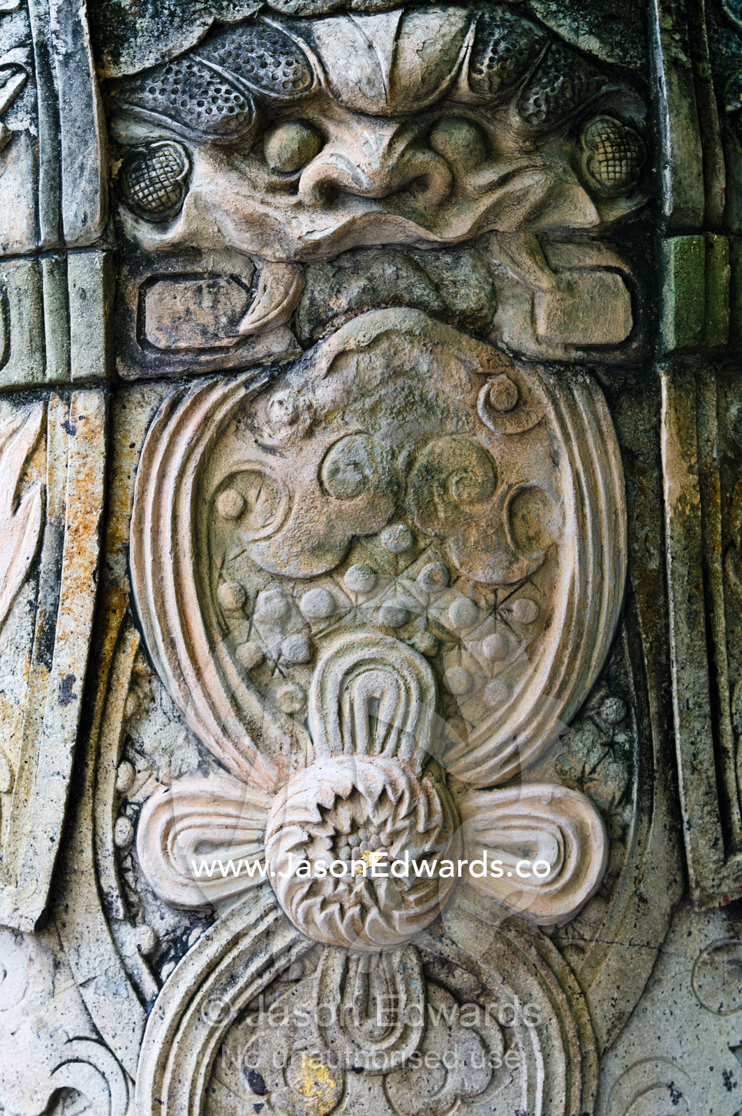 Detail of a dragon statue used as ballast in a Chinese merchant ship. Wat Pho, Temple of the Reclining Buddha, Wat Chetuphon, Phra Nakhon District, Rattanakosin District, Bangkok, Thailand.