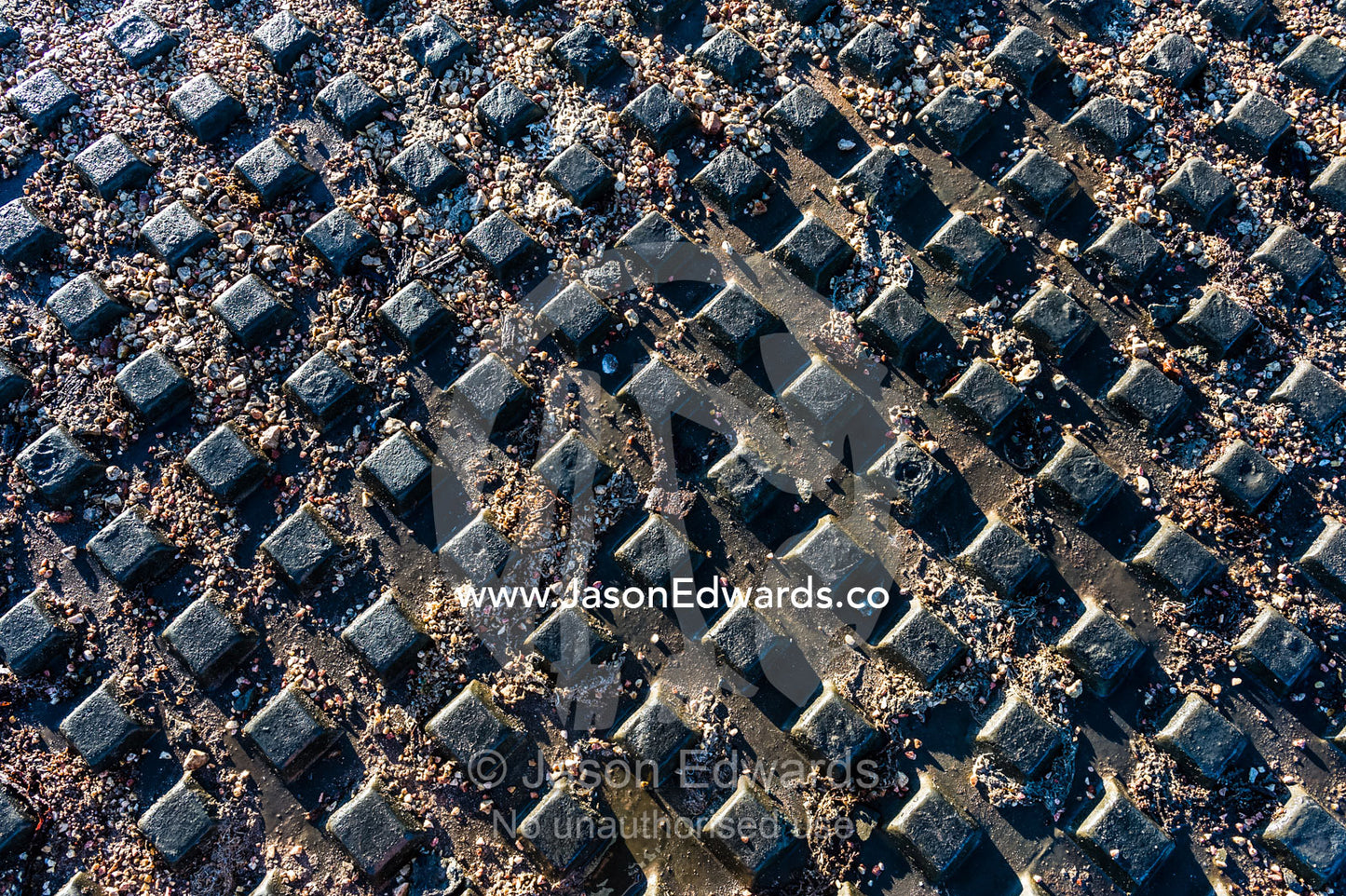Corrugated steel ramps for loading boats into the ocean. Exmouth, Ningaloo Reef, Western Australia, Australia.