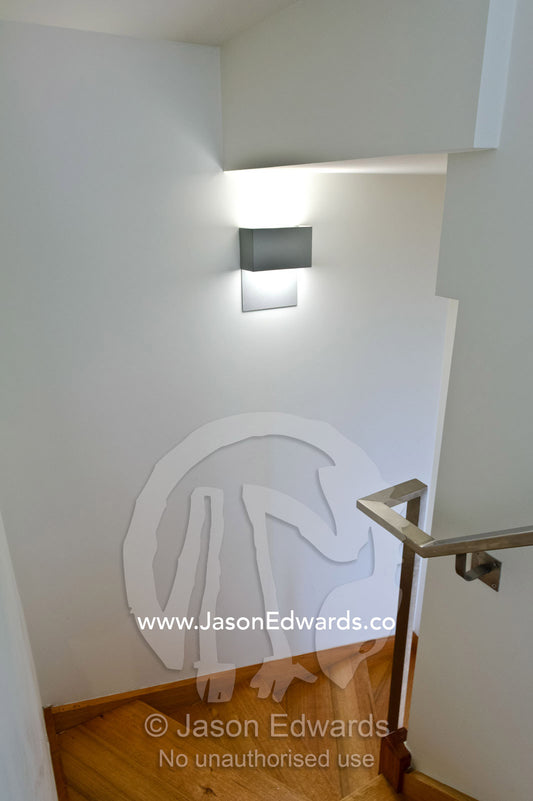 A stairwell in an inner city warehouse converted into a townhouse. North Melbourne, Melbourne, Victoria, Australia.