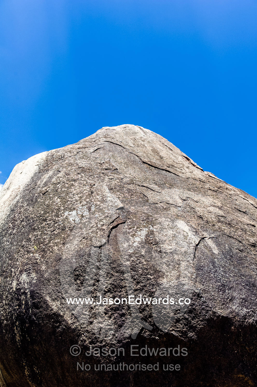 A granite boulder atop a rocky outcrop known as a kopje. Serengeti National Park, Serengeti, World Heritage Site, Tanzania.