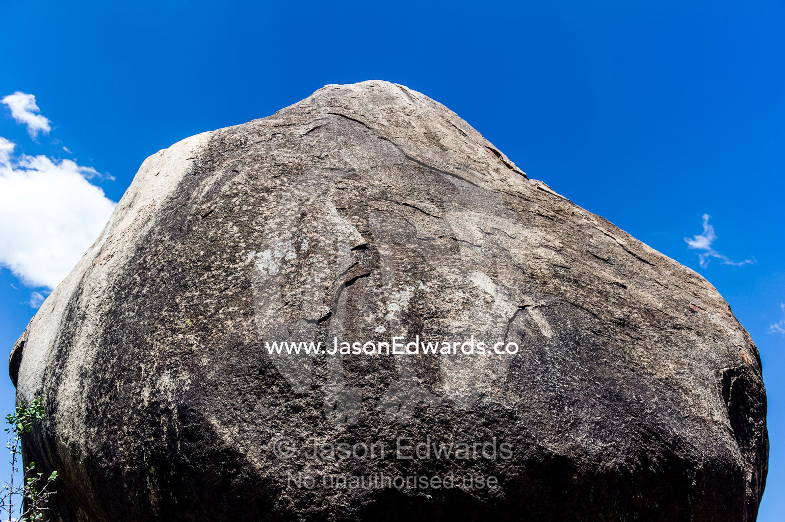 A granite boulder atop a rocky outcrop known as a kopje. Serengeti National Park, Serengeti, World Heritage Site, Tanzania.