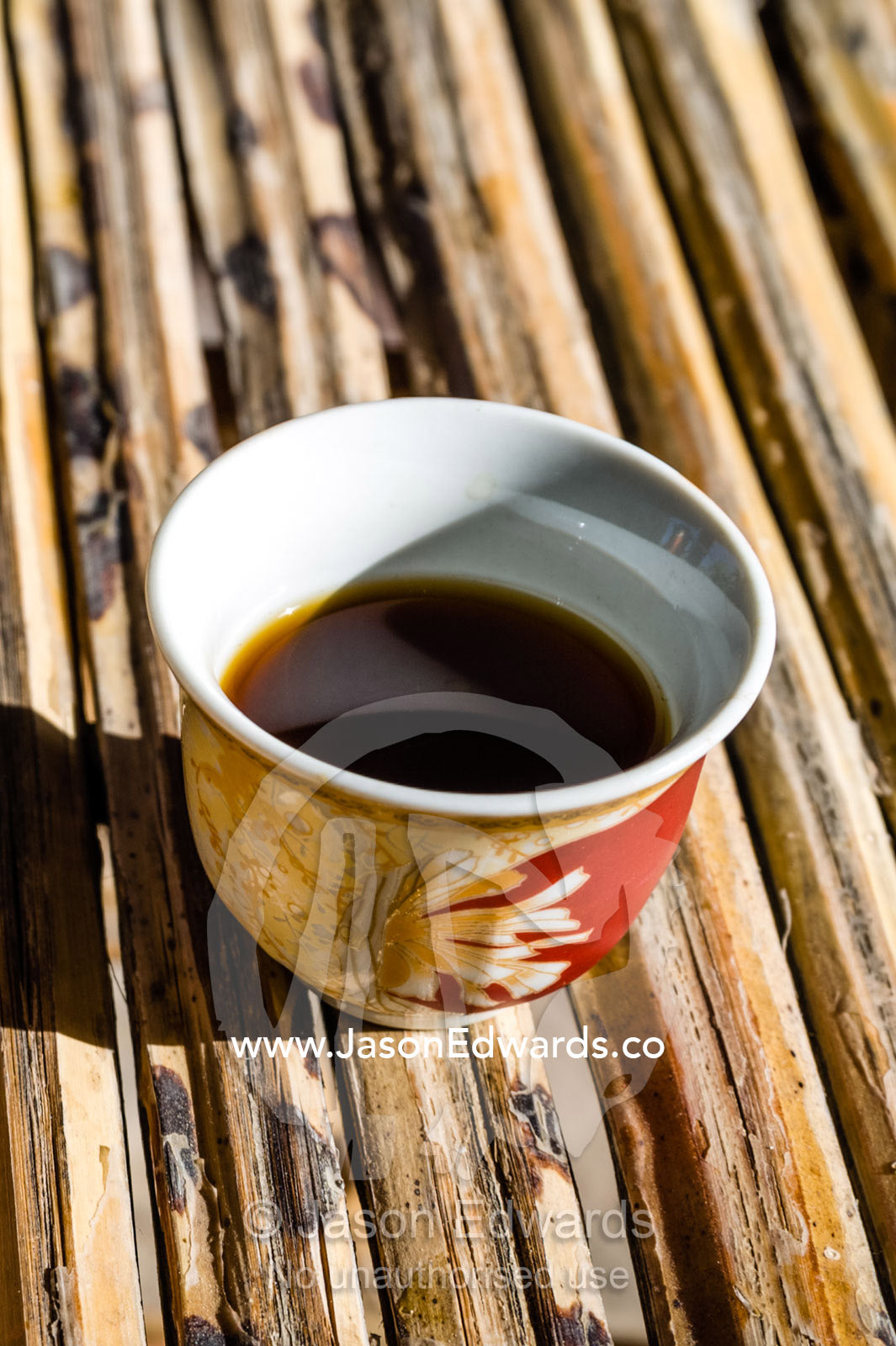 Traditional coffee, gahwa, is a hospitality ritual involving handleless cups. Misfat Al Abryeen, Al Hajar Mountains, Al Hamra, Ad Dakhiliyah Region, Sultanate of Oman.