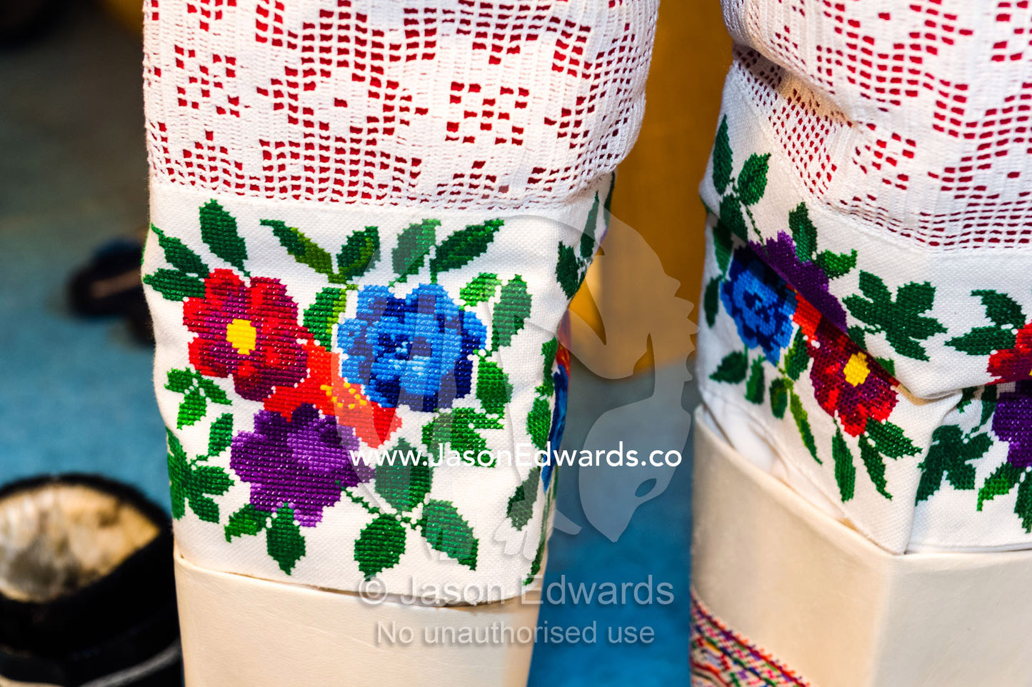 Mukluks or Kamik are a soft boot traditionally made of reindeer skin or sealskin and were originally worn by Arctic aboriginal people, including the Inuit and Yupik. Kangaamiut, Gammel Sukkertoppen, Qeqqata Municipality, Greenland.