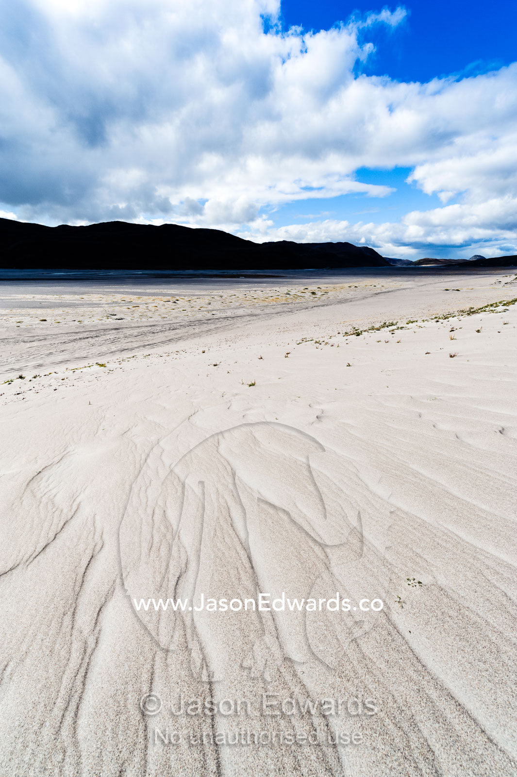 Wind generated linear patterns on an arctic desert sand dune. Qinnguata Kuussua River, Russell Glacier, Greenland Ice Sheet, Qeqqata Municipality, Kangerlussuaq, Greenland.