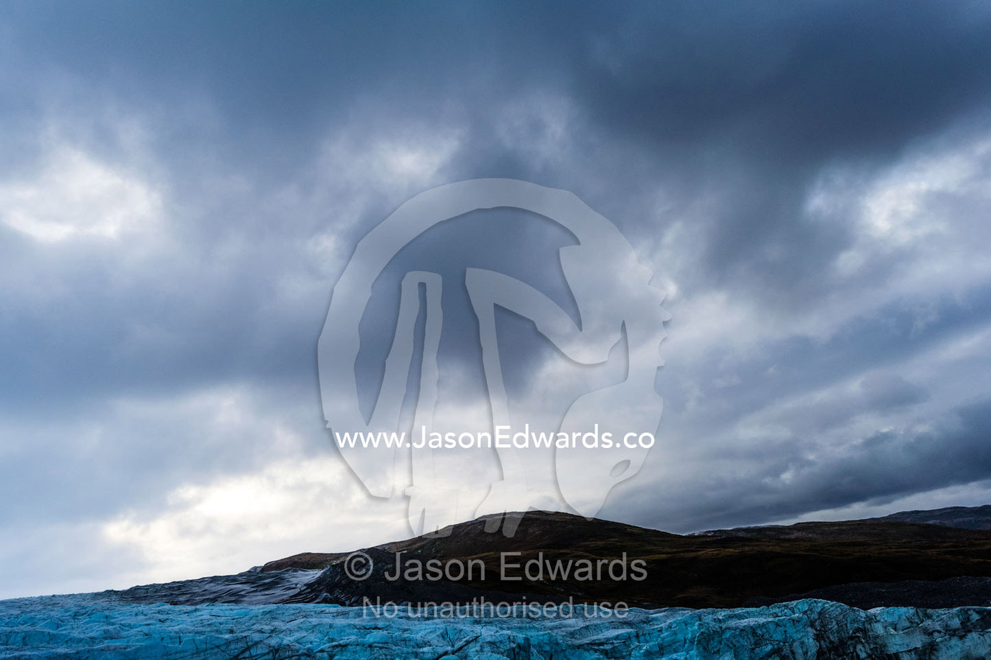 An Autumn storm descends over the Greenland Ice Sheet. Russell Glacier, Greenland Ice Sheet, Qeqqata Municipality, Kangerlussuaq, Greenland.