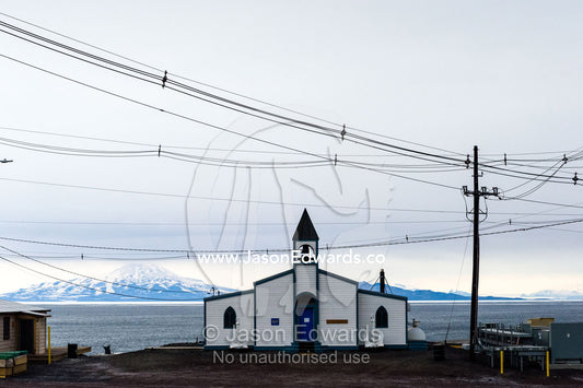 The Chapel of the Snows is a non-denominational Christian church located at McMurdo Station on Ross Island, Antarctica. Chapel of the Snows, McMurdo Station, Ross Island, Antarctica.