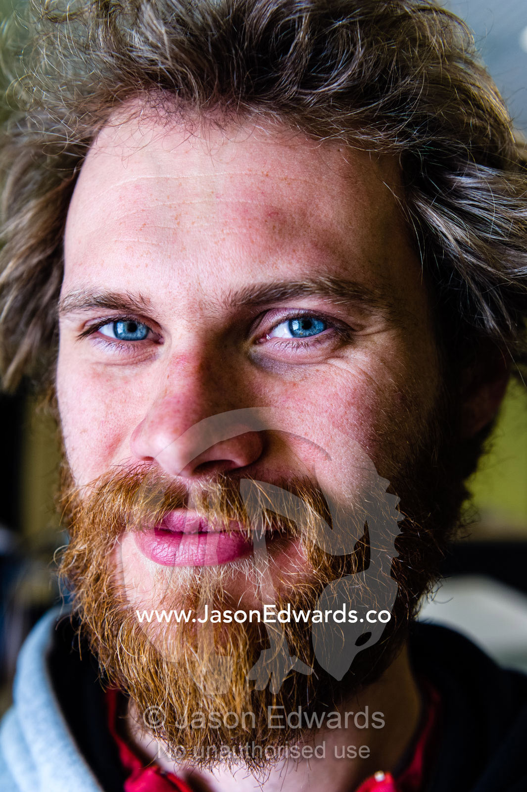 The bearded face of a physicist doing research in Antarctica. Scott Base, Pram Point, Hut Point Peninsula, Ross Island, Antarctica.