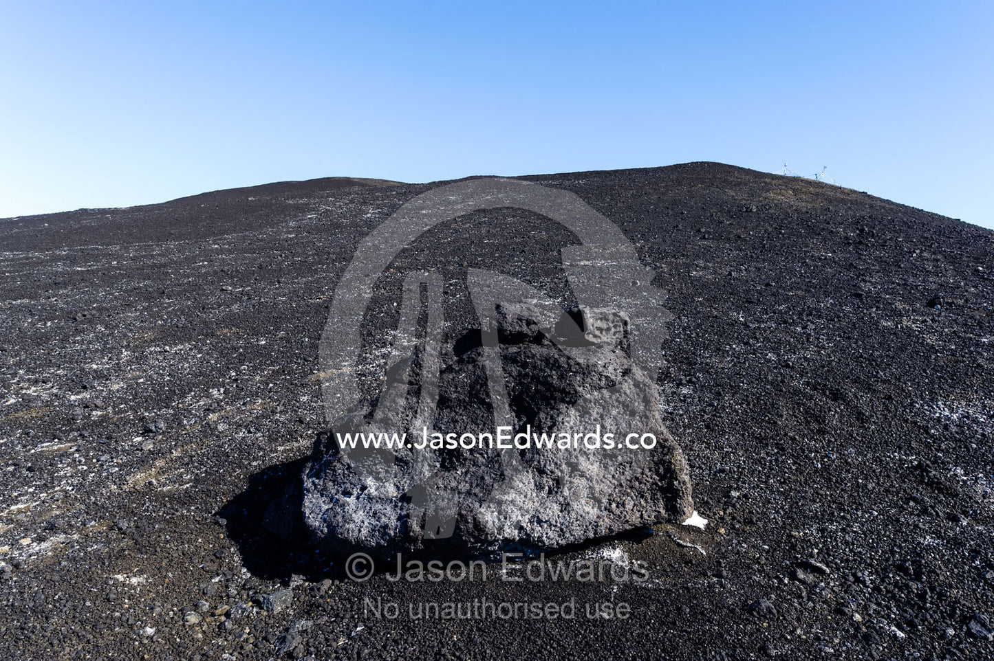 A bauxite boulder on a bauxite mountain in Antarctica. Turtle Rock, Erebus Bay, McMurdo Sound, Ross Island, Antarctica.