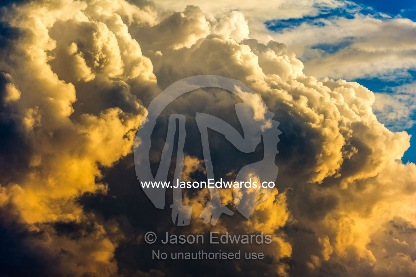 The billowing summit of a thunderhead cloud at sunset. Chobe River, Chobe National Park, Botswana.