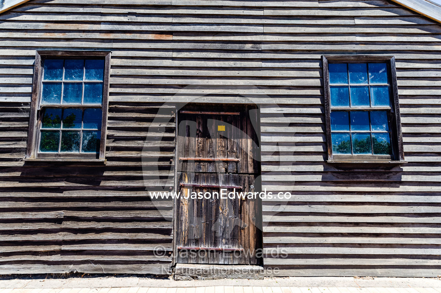 An antique frontier timber building in a rural town. Beaufort, Victoria, Australia.