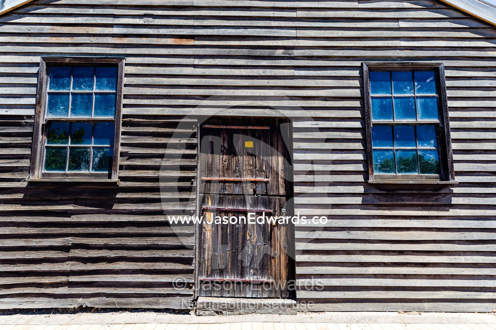 An antique frontier timber building in a rural town. Beaufort, Victoria, Australia.