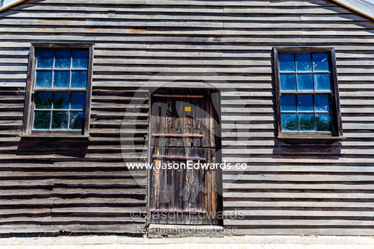 An antique frontier timber building in a rural town. Beaufort, Victoria, Australia.