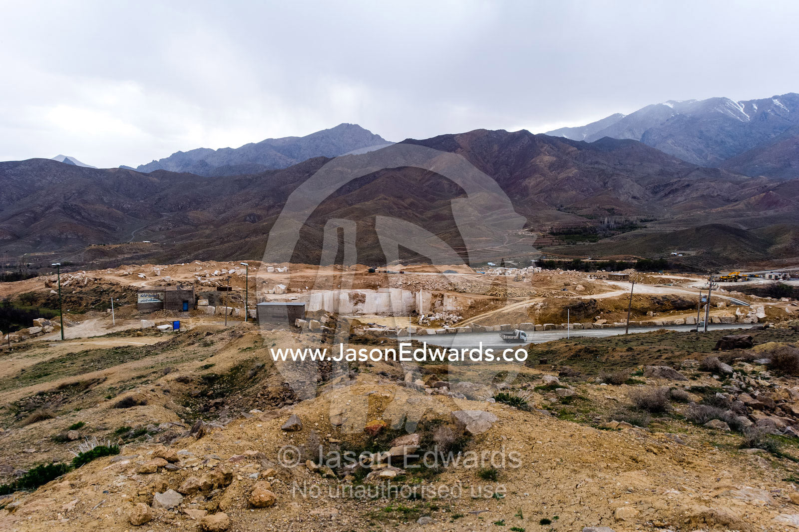 A small village in an arid mountain valley. Niasar, Neyasar District, Kashan County, Isfahan Province, Islamic Republic of Iran.