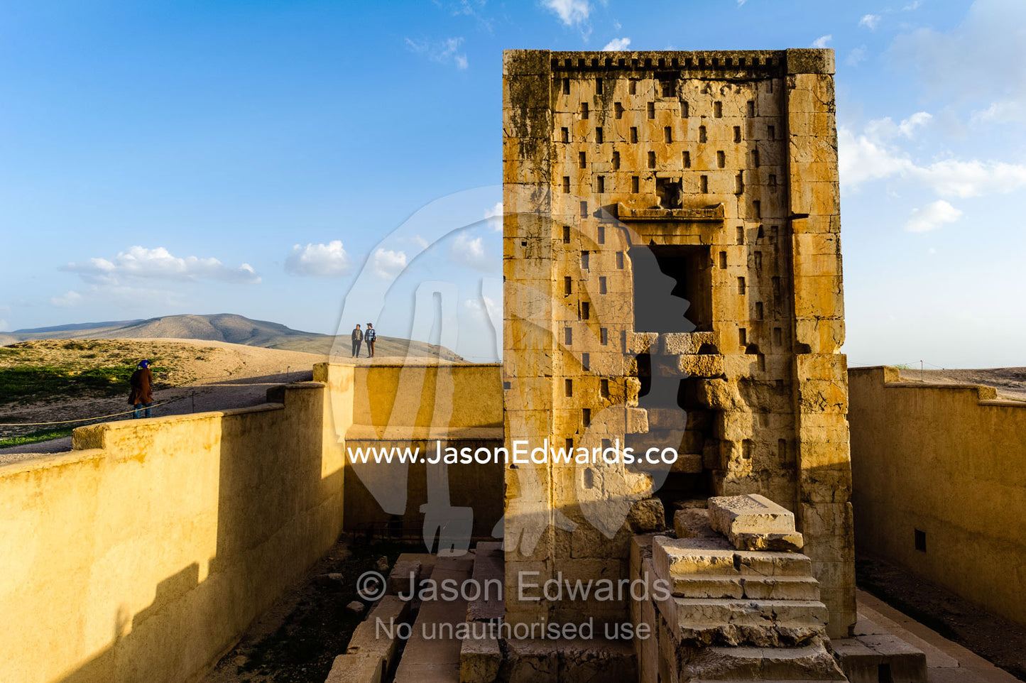There are four tombs belonging to Achaemenid kings carved from the rock face at the archeological site of Naqsh-e Rustam also known as the Necropolis. Tombs of the Kings, Naqsh-e Rustam, Fars Province, Islamic Republic of Iran.