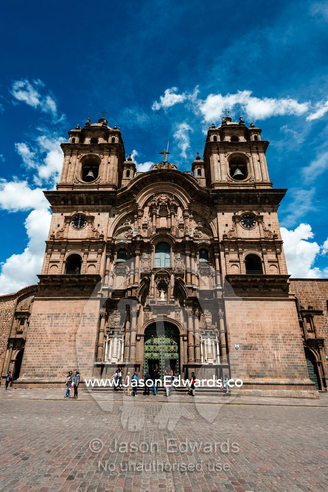 The historic Jesuit Church of the Society of Jesus in Cusco. Cusco, Peru.