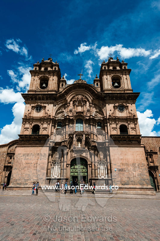 The historic Jesuit Church of the Society of Jesus in Cusco. Cusco, Peru.