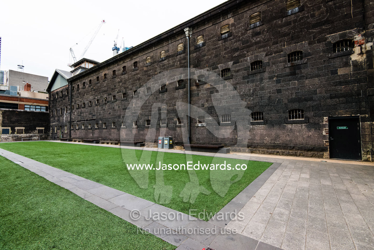 A prisoner cell block in a heritage jail now operating as a museum. Melbourne, Victoria, Australia.