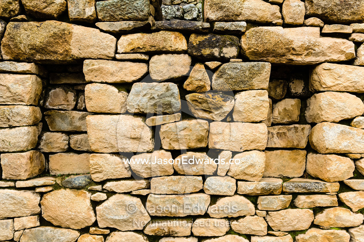Recesses in a wall in a residential building. Peru.