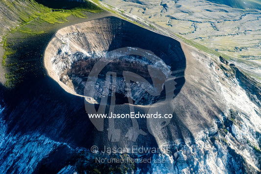 An active volcano caldera cone in the Great Rift Valley. Serengeti National Park, Oldonyo Lengai, Tanzania