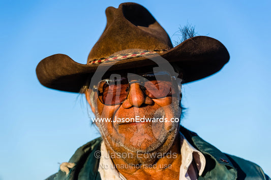 A ringer on an outback station who musters the cattle. Coober Pedy, Mt Willoughby Station, South Australia, Australia