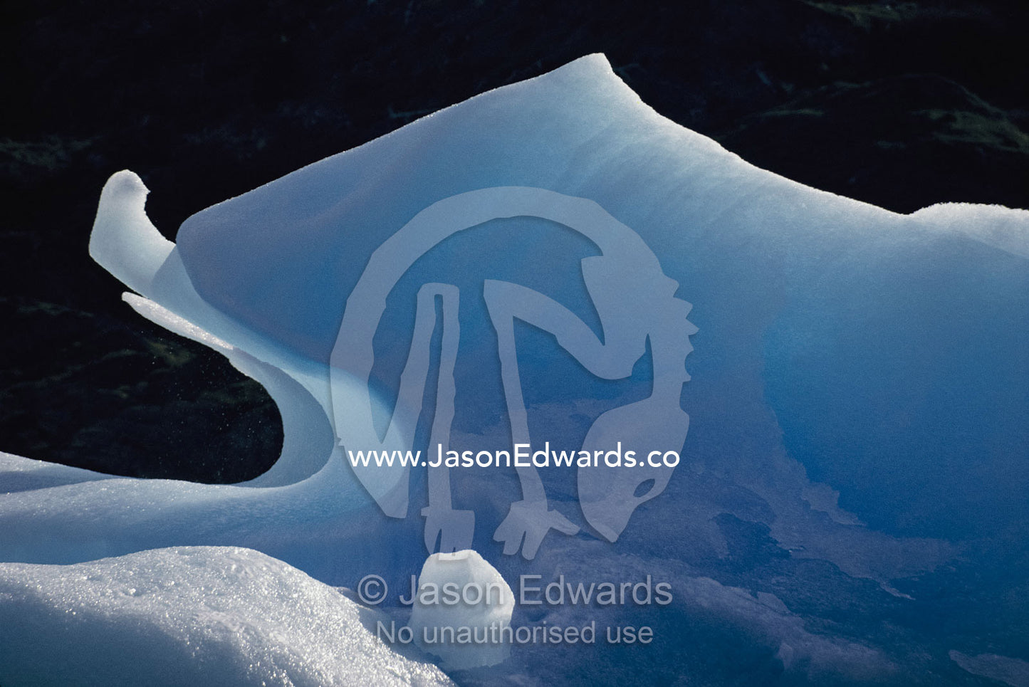 Nature resembles art in this naturally sculpted iceberg. Glacier Gey, Torres del Paine National Park, Chile.
