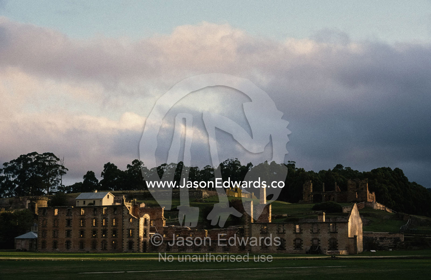 The penitentiary ruins of the infamous Port Arthur penal settlement. Port Arthur, Tasmania, Australia.